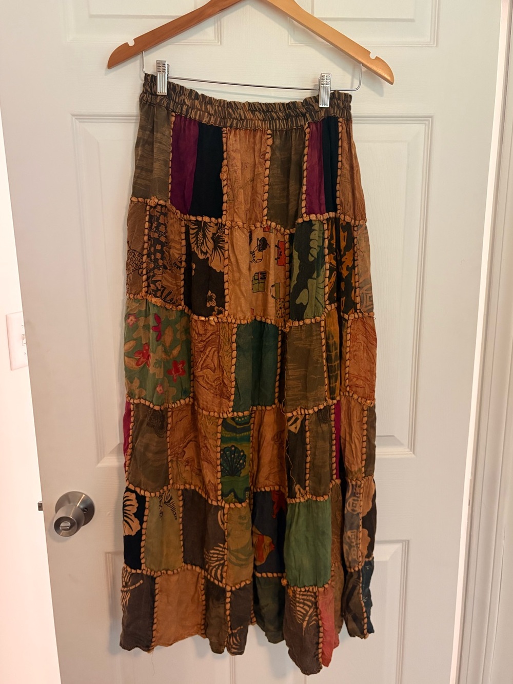 Boho Maxi Patchwork Skirt